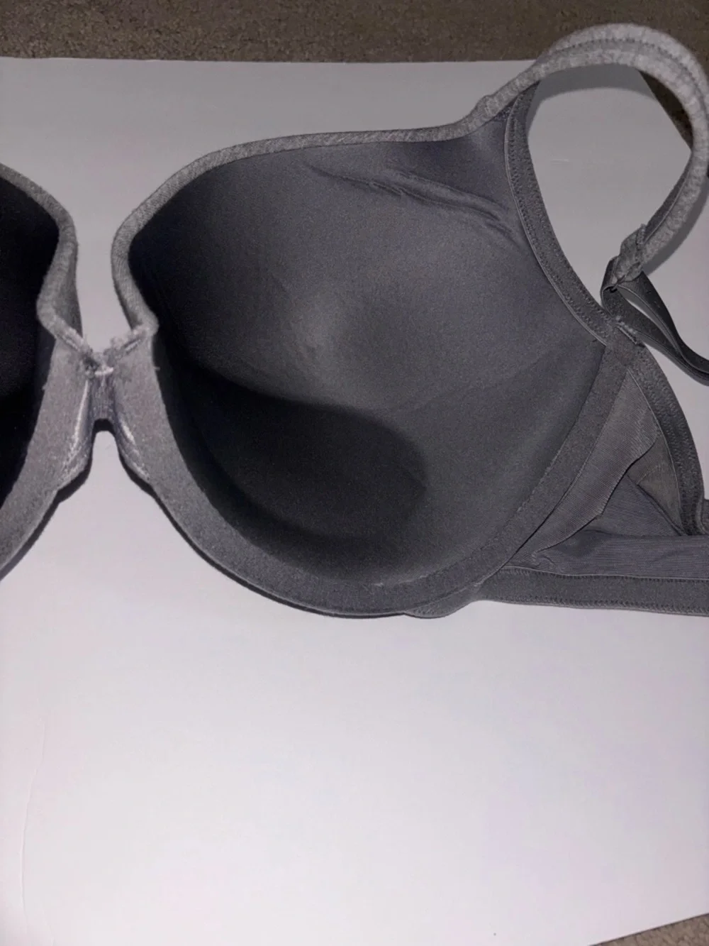 Cacique Collection T-Shirt Bra Boost Plunge Gray Size 42DDD